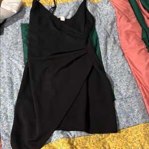 Elegant Black Wrap Dress